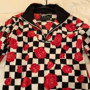 Red and black never worn checkered fleece